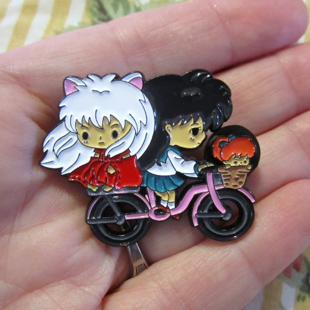 Inuyasha & Kagome Pin Bike~Hard Enamel